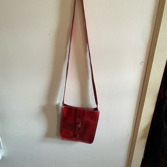 Patricia Nash Crossbody- Red Leather. Never Used. - Picture 2 of 9